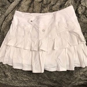white Lululemon skirt!